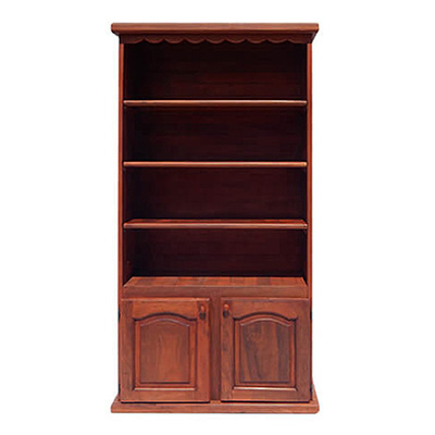 Biblioteca de algarrobo rustica secreter