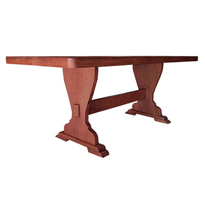 Mesa de algarrobo chica modelo tonel 1,50 mts