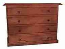 Comoda de algarrobo economica con 4 cajones