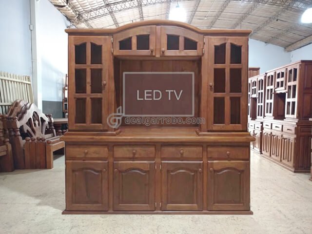 Mueble Modular Para TV Modelo Capilla. Fbrica de Racks de Madera y Mesas de TV en Algarrobo Macizo