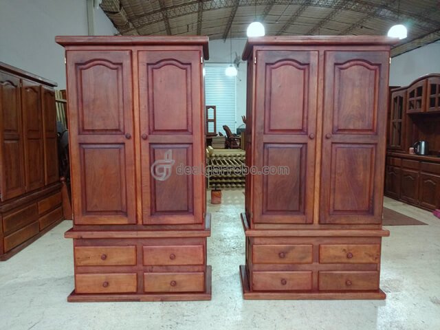 Ropero de Algarrobo de 1 Metro con 2 Puertas. Fbrica de Placares de Madera Maciza Modelos y Precios