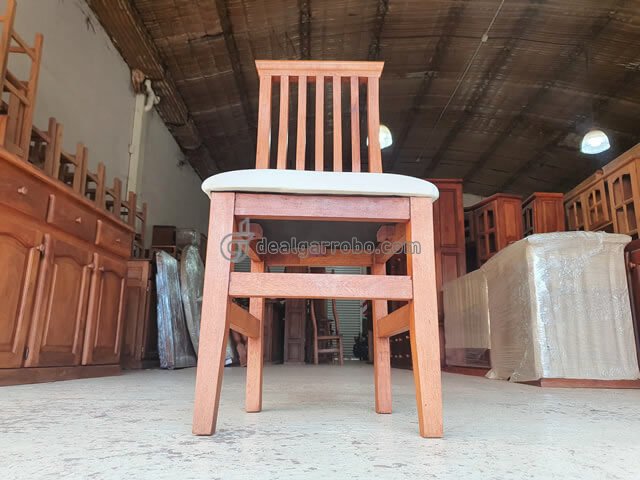 Silla de Comedor de Madera Tapizada Ecocuero