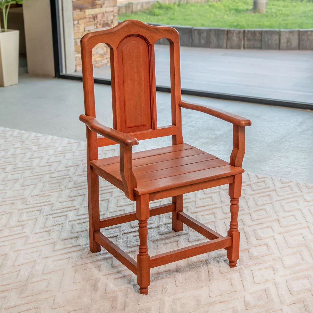 Sillón Cabecero de Algarrobo con Apoyabrazos Tamara