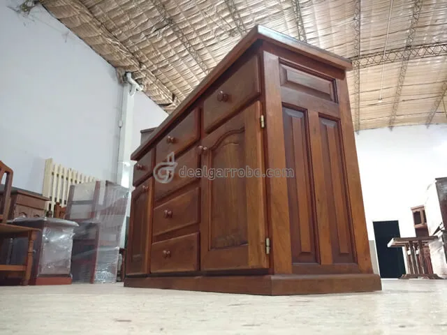 Comoda de algarrobo con 2 puertas (Cajonera)