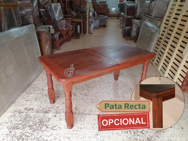 Mesas de Algarrobo Extensibles Modelos y Precios. Fabrica de Mesas Plegables de Madera Maciza.