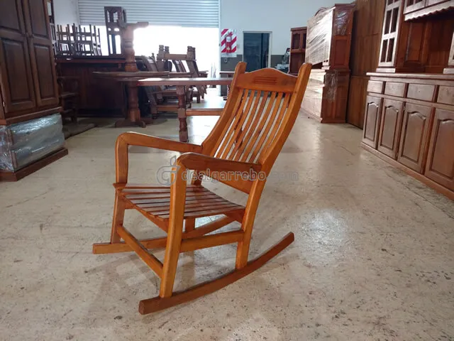 Silln Mecedor de Algarrobo Modelo Nono o Abuelo a Precio de Fbrica. Mecedora de Madera Moderna