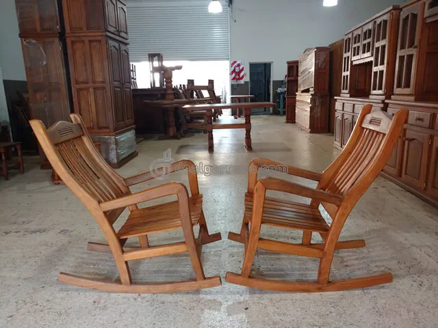 suizo Disminución Biblioteca troncal ▷ Sillón Mecedor de Algarrobo | 【 FABRICA 】