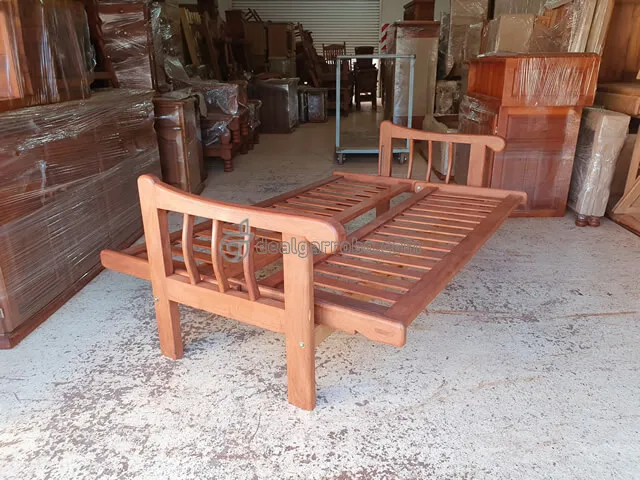 Futon de Madera de Algarrobo de 3 cuerpos