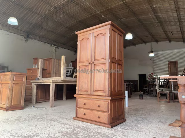 Ropero de Algarrobo de 1 Metro con 2 Puertas. Fbrica de Placares de Madera Maciza Modelos y Precios