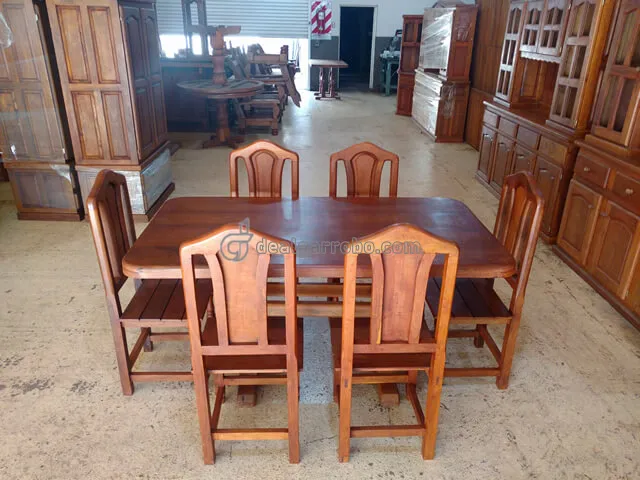 ▷ Mesa y Sillas de Algarrobo Combo Oferta