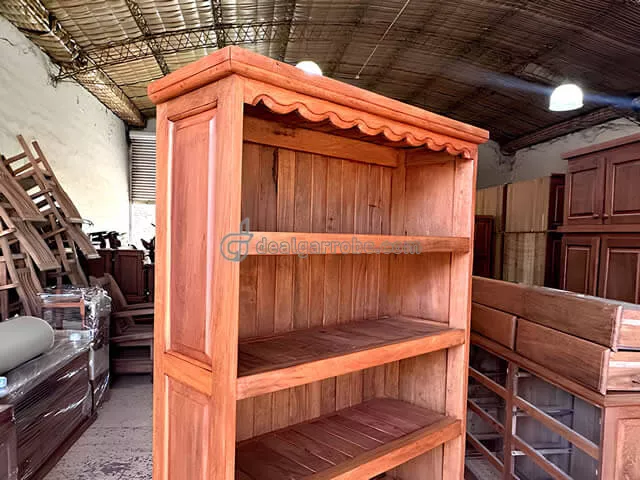 Biblioteca de algarrobo de 1,00 x 2,00