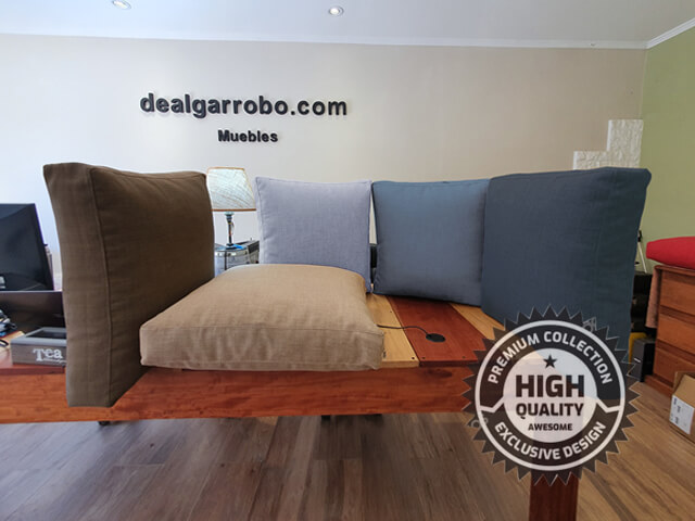 ▷ Almohadones de Chenille para Sillones de Algarrobo