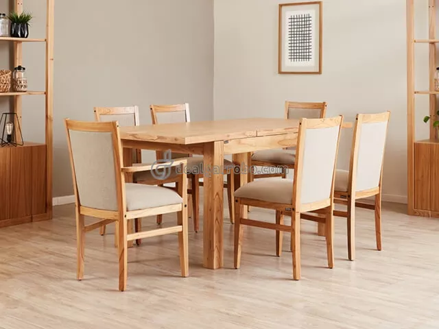 Silla de Comedor Tapizada con Apoyabrazos