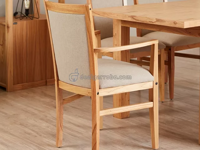 Silla de Comedor Tapizada con Apoyabrazos