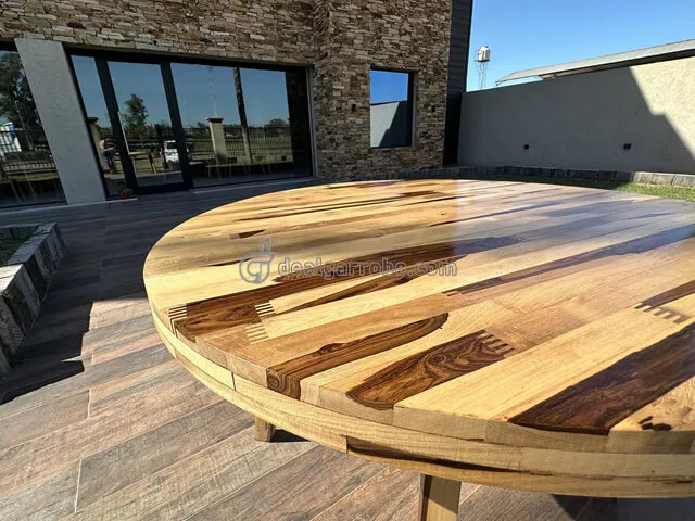 Mesa de Comedor de Guayubira Redonda
