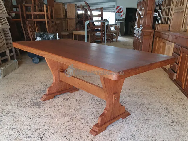 Mesa de Algarrobo con Pata Corazn a Precio de Fbrica