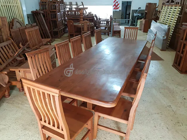 JUEGO COMEDOR MESA 1,60 MTS 6 SILLAS