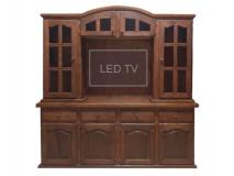 Mueble Modular Para TV Modelo Capilla. Fábrica de Racks de Madera y Mesas de TV en Algarrobo Macizo | Precio $ 106.470