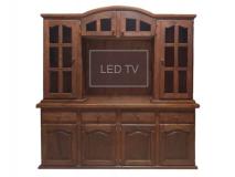 Mueble Modular Para TV Modelo Capilla. Fbrica de Racks de Madera y Mesas de TV en Algarrobo Macizo | Precio $ 224.296