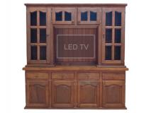 Modular de Algarrobo Para TV Modelo Recto. Fbrica de Racks de Madera. Mesas de TV Modelos y Precios | Precio $ 224.296
