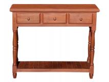 Mesa de Arrime de Algarrobo Moderna para Recibidor con Cajones de Madera Maciza y Estante. Mesa Auxiliar (Dressoire) | Precio $ 77.027