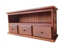 Mesa Para TV de Algarrobo de 1,50 x 0,70 con 3 cajones | Precio $ 342.801 Muebles de Algarrobo