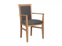Silla de Comedor Tapizada con Apoyabrazos