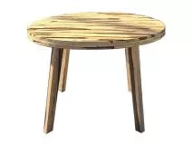 Mesa de Comedor Redonda de Madera Maciza | Precio $ 208.800