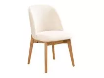 Silla de Comedor con Respaldo Curvo Tapizado