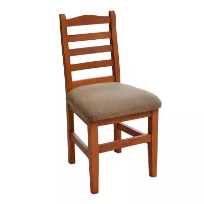 Silla de Algarrobo Moderna Tapizado Tela