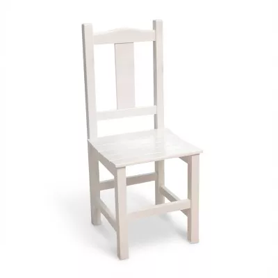Silla de Comedor de Madera Blanca Respaldo Paleta | Precio $ 154.147