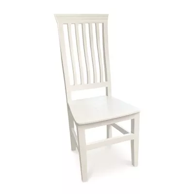 Silla de Comedor de Madera Blanca Ergonómica