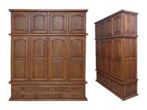 Placard de Algarrobo Grande de 2 Metros 4 Puertas y Baulera. Placares de Madera Precios y Modelos | Precio $ 276.230