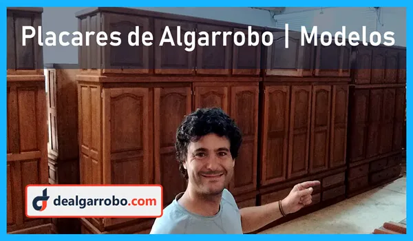 Ropero de Algarrobo de 1 Metro con 2 Puertas. Fábrica de Placares de Madera Maciza Modelos y Precios