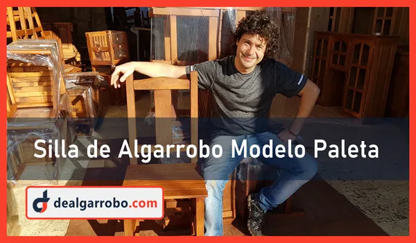Silla de Algarrobo Modelo Paleta